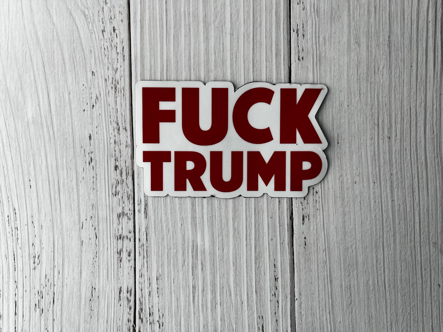 F*ck Trump Vinyl Decal or Magnet | Political Protest Sticker | Anti-Trump Design | Resist Trump Movement