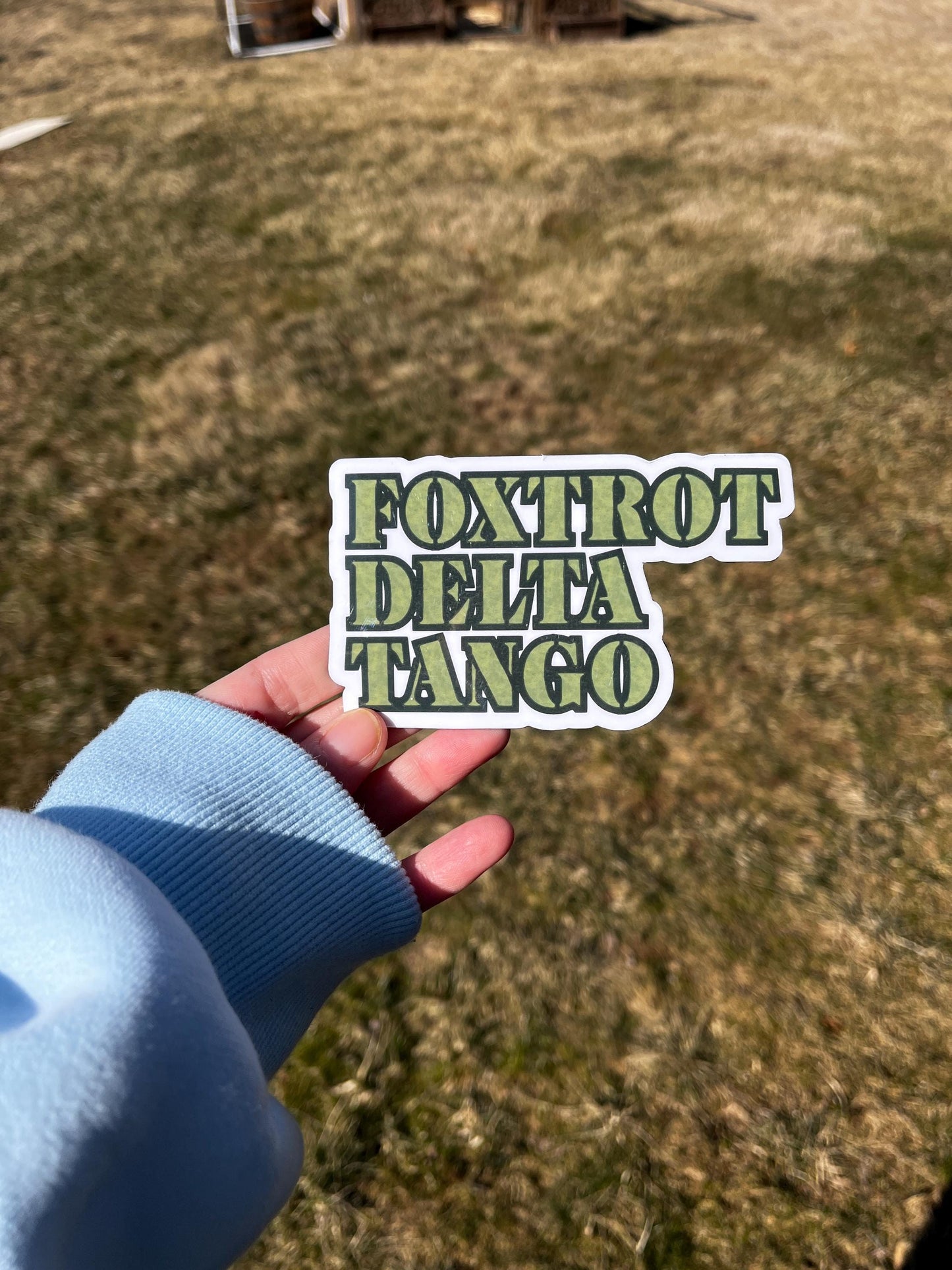 FDT Magnet or Vinyl Decal | Foxtrot Delta Tango (F*ck Donald Trump) Sticker | Bold Anti-Trump Protest Sticker | Political Resistance Decal