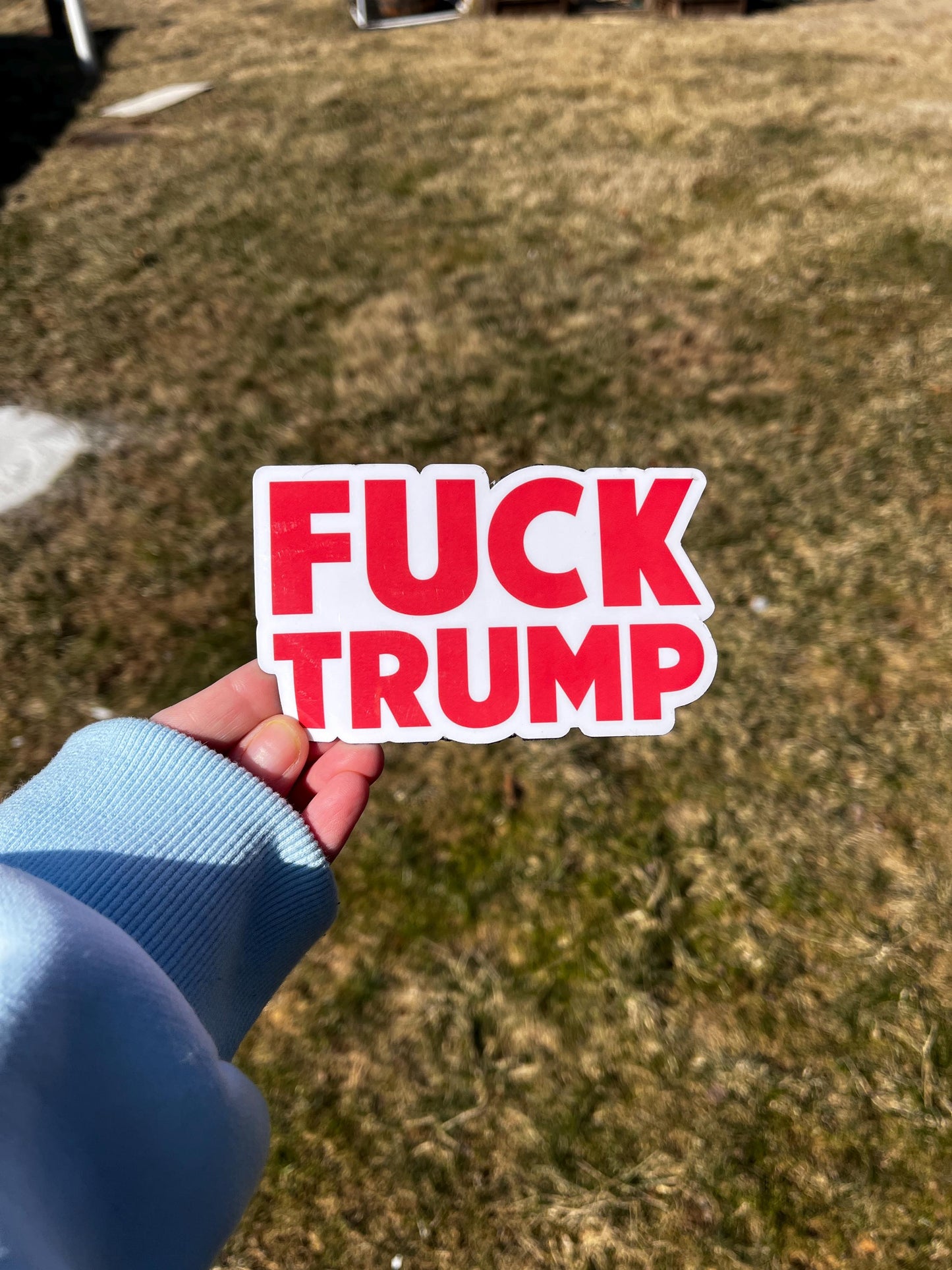 F*ck Trump Vinyl Decal or Magnet | Political Protest Sticker | Anti-Trump Design | Resist Trump Movement