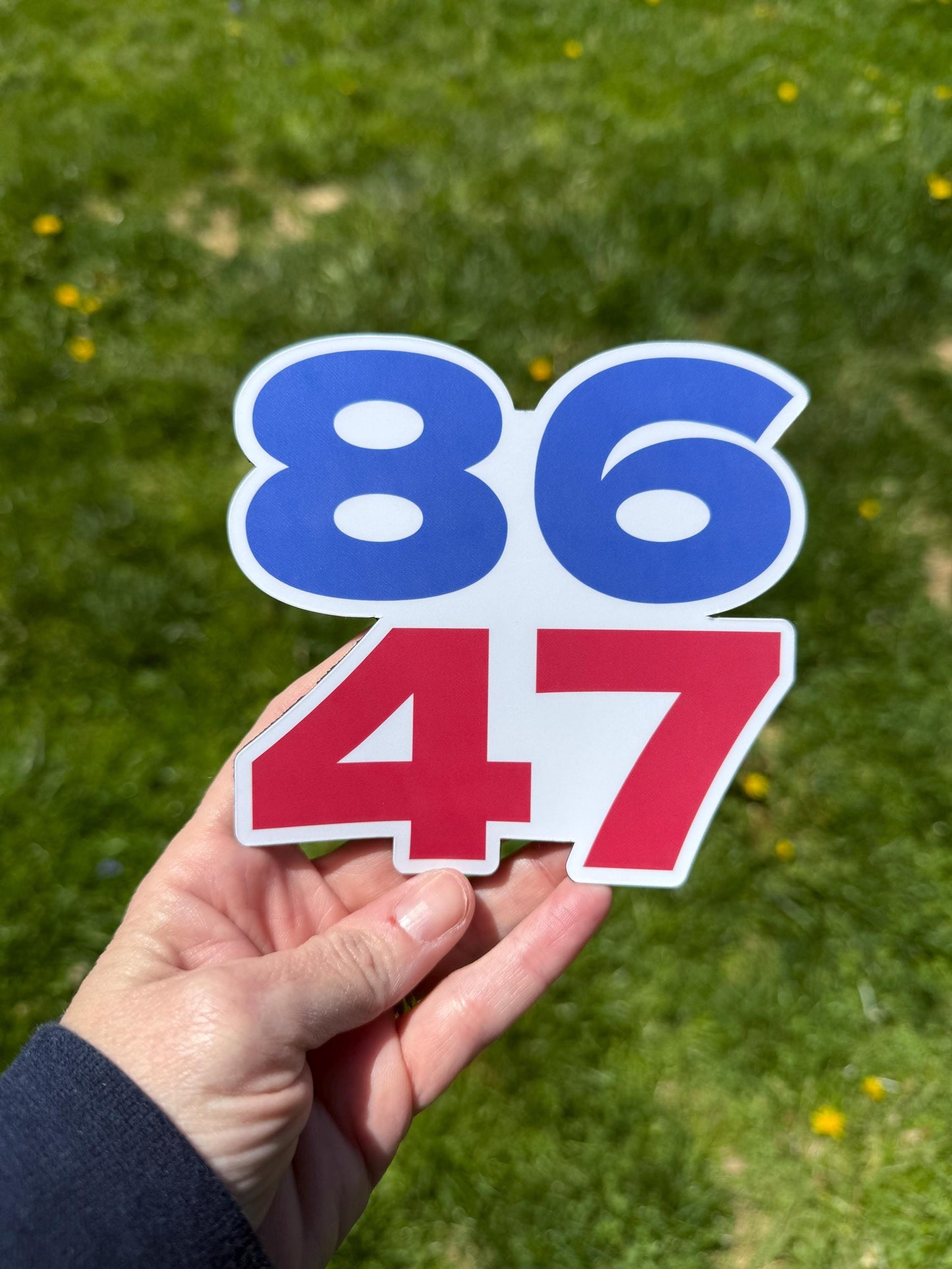 8647 Magnet or Vinyl Decal | Anti-Trump Sticker | Political Statement | Progressive Gift | Car Laptop Window | Resist Tyranny