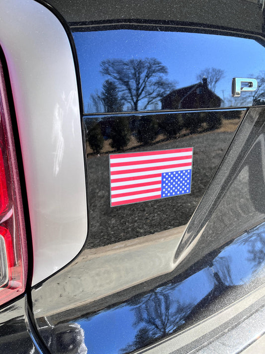 Upside Down American Flag (Reversible) Vinyl Decal or Magnet | Protest Symbol Sticker | Political Activism Decal | Distress Signal Magnet