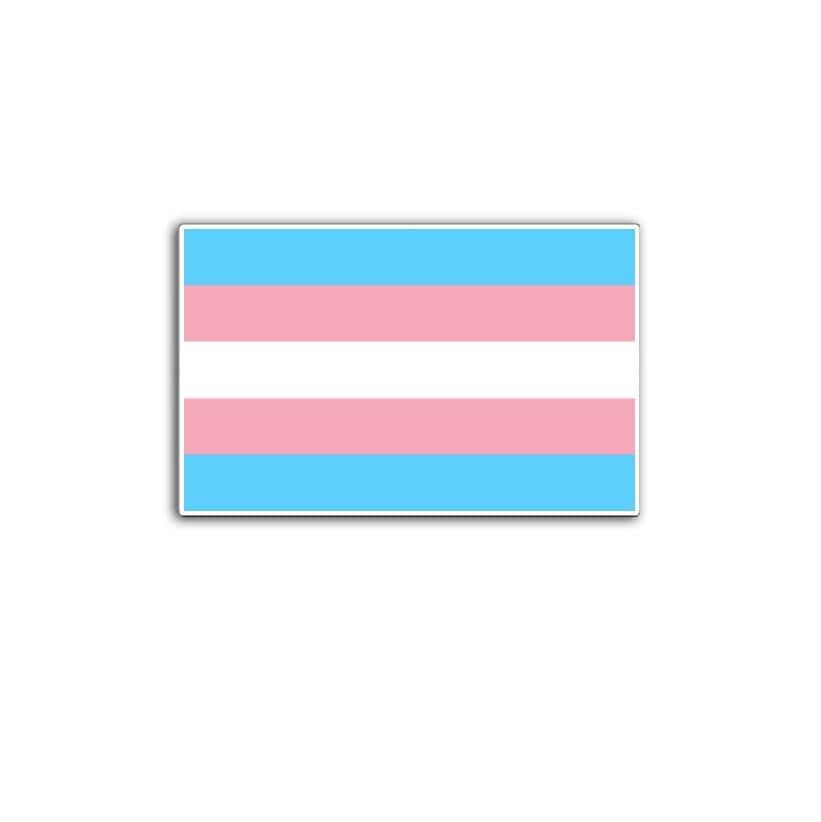 Trans Pride Flag Vinyl Decal or Magnet | Transgender Pride Support | LGBTQ+ Rights Sticker | Transgender Flag Design