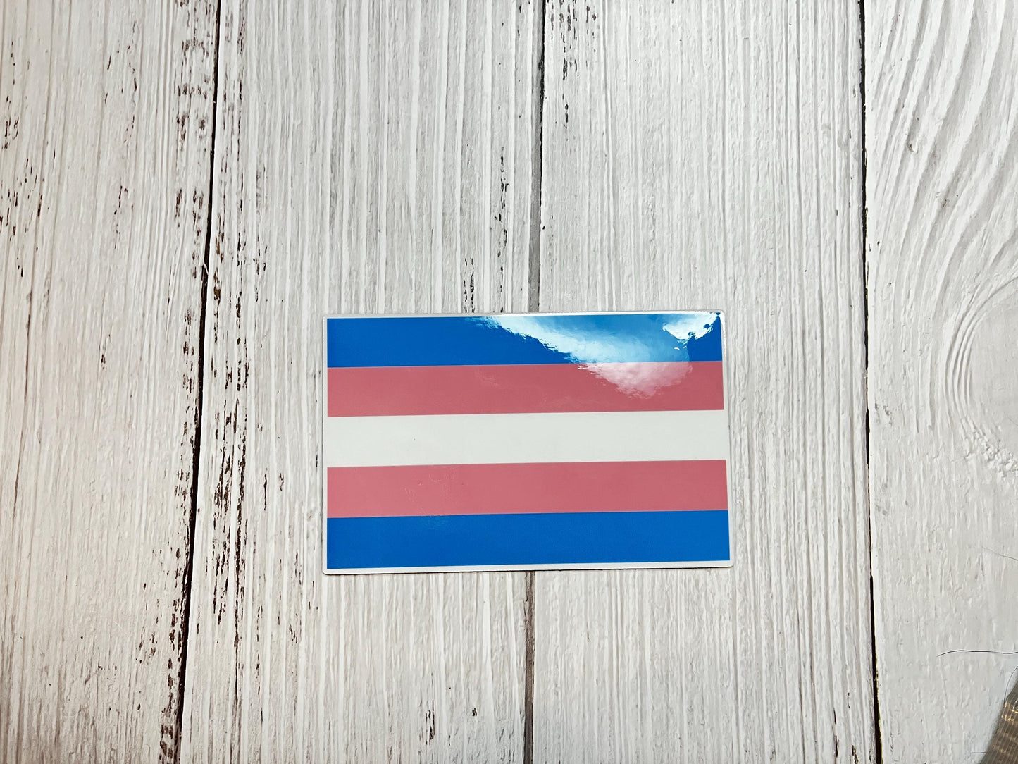 Trans Pride Flag Vinyl Decal or Magnet | Transgender Pride Support | LGBTQ+ Rights Sticker | Transgender Flag Design