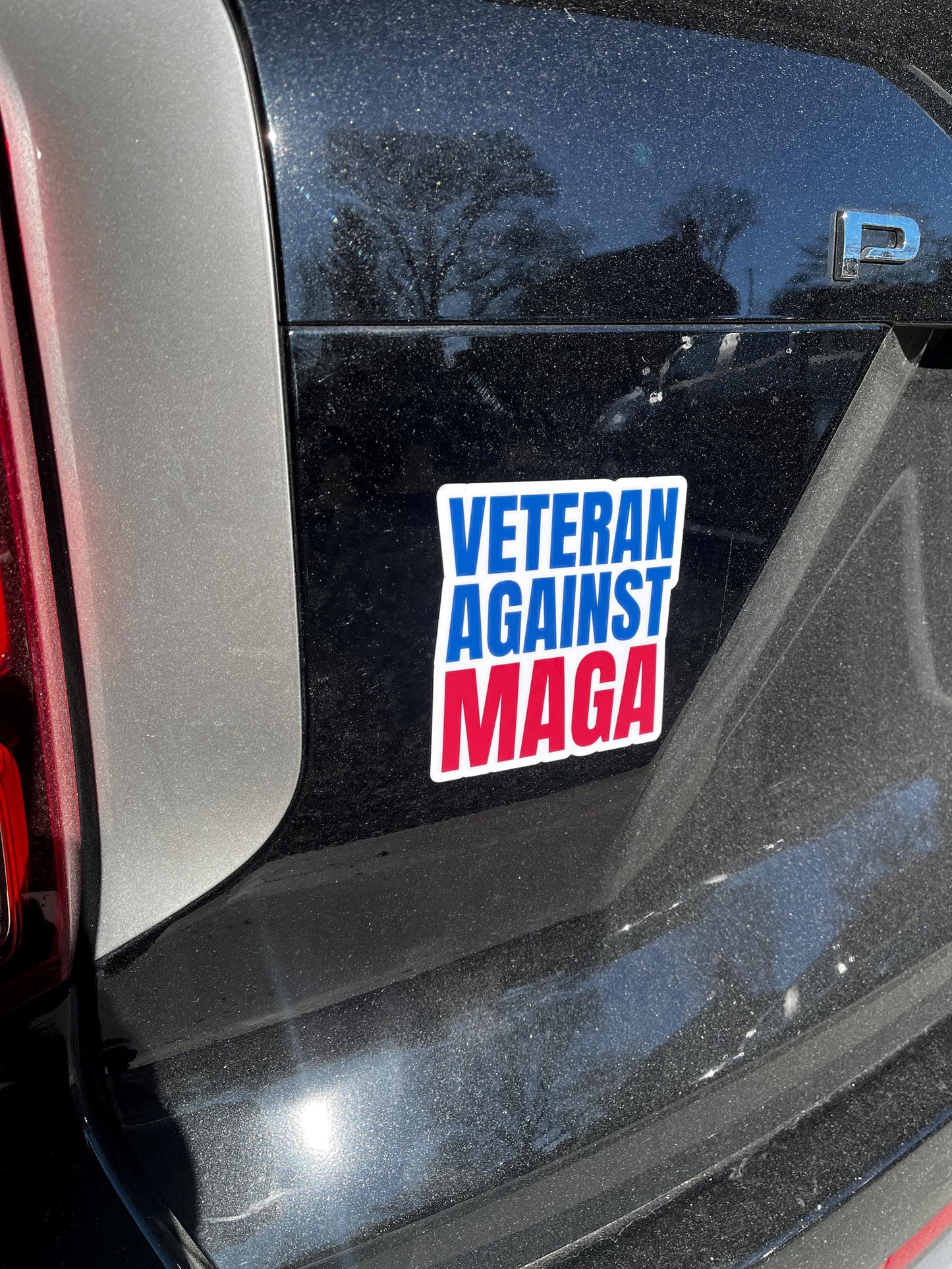 Veteran Against MAGA Vinyl Decal or Magnet | Political Protest | Anti-Trump Sticker | Military Veteran Resistance | Stand Against MAGA