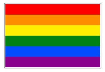 Gay Pride Flag Vinyl Decal or Magnet | LGBTQ+ Pride | Rainbow Flag Design | Support Equality & Love