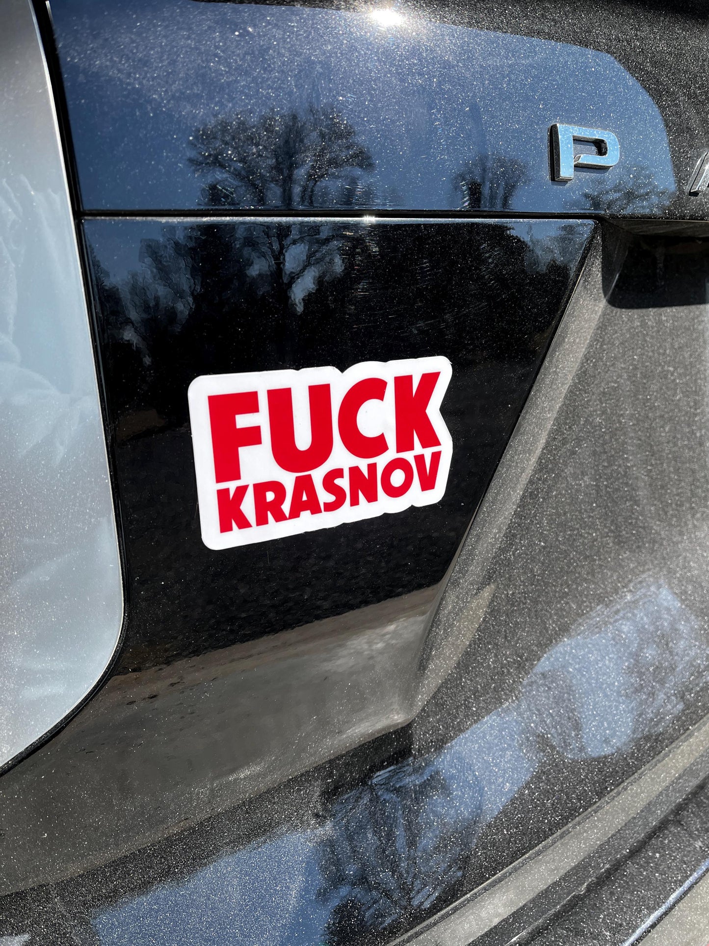 F*ck Krasnov Vinyl Decal or Magnet | Political Protest Sticker | Anti-Krasnov Resistance Design | Accountability for Leadership