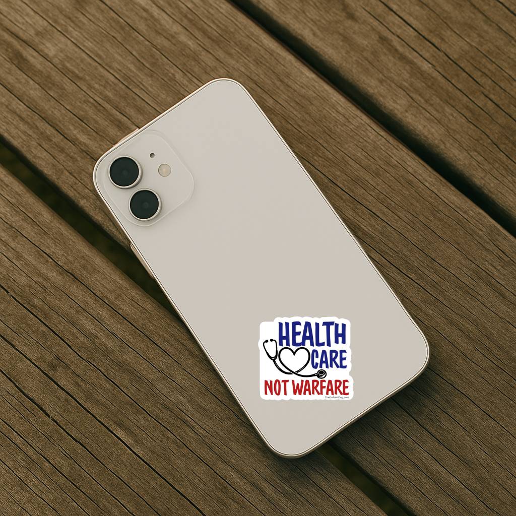 Healthcare Not Warfare Anti Trump Vinyl Decal Peace Protest Sticker Pack Political Activist Car Laptop Waterproof No War on Iran