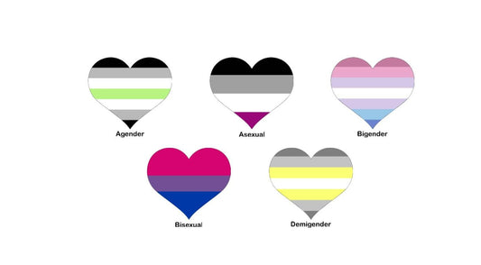 Pride Flag Heart Sticker Pack, Magnet or Vinyl Decals: LGBTQ+ Equality & Inclusivity Stickers