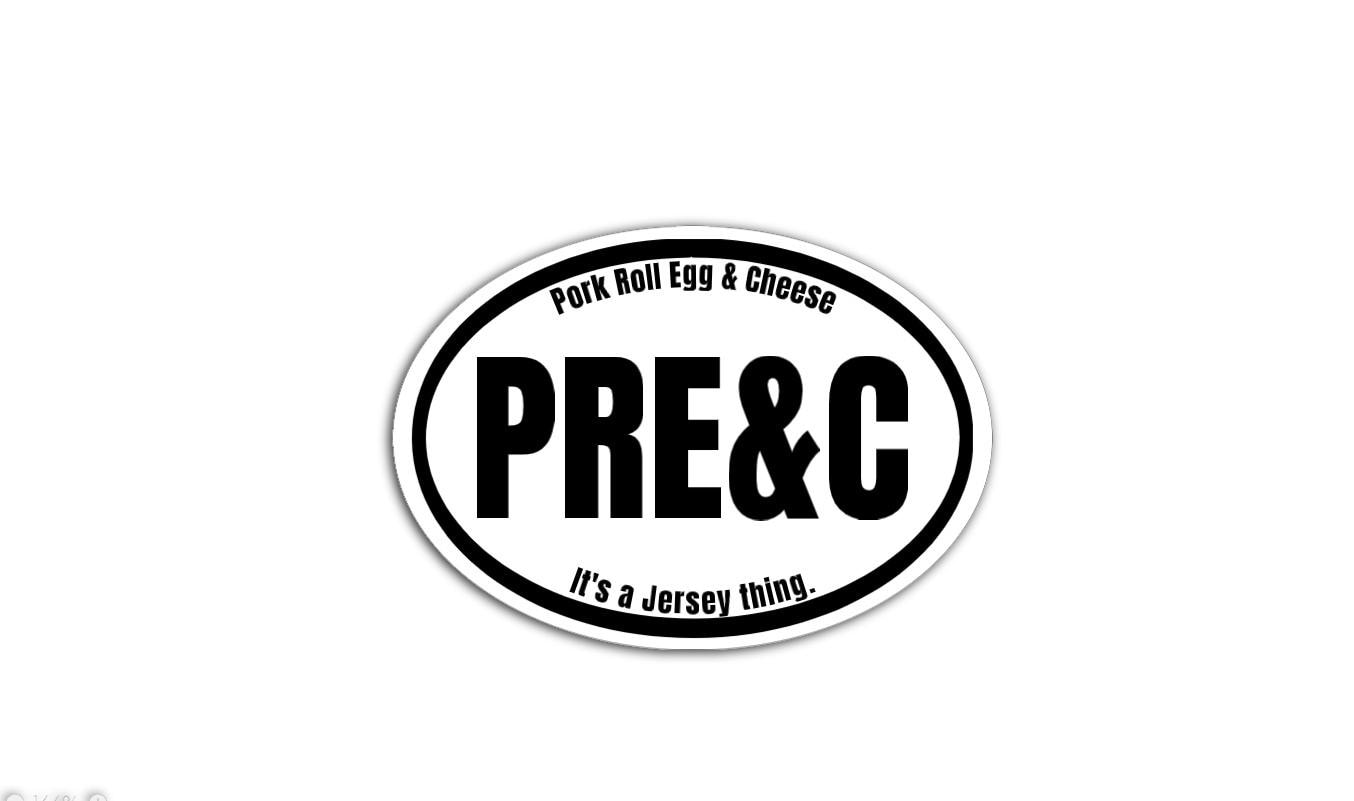 'PRE and C' magnet or vinyl decal displayed with a slight shadow on a white background. A bold, high-quality political sticker perfect for cars, laptops, fridges, or toolboxes. Great for activists, protestors, or anyone fed up with fascism.