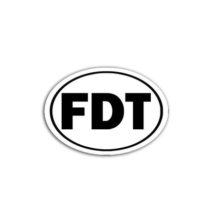 FDT Oval Vinyl Decal or Magnet | Anti-Trump Political Protest | Bold Statement Sticker | Resist Trump Design