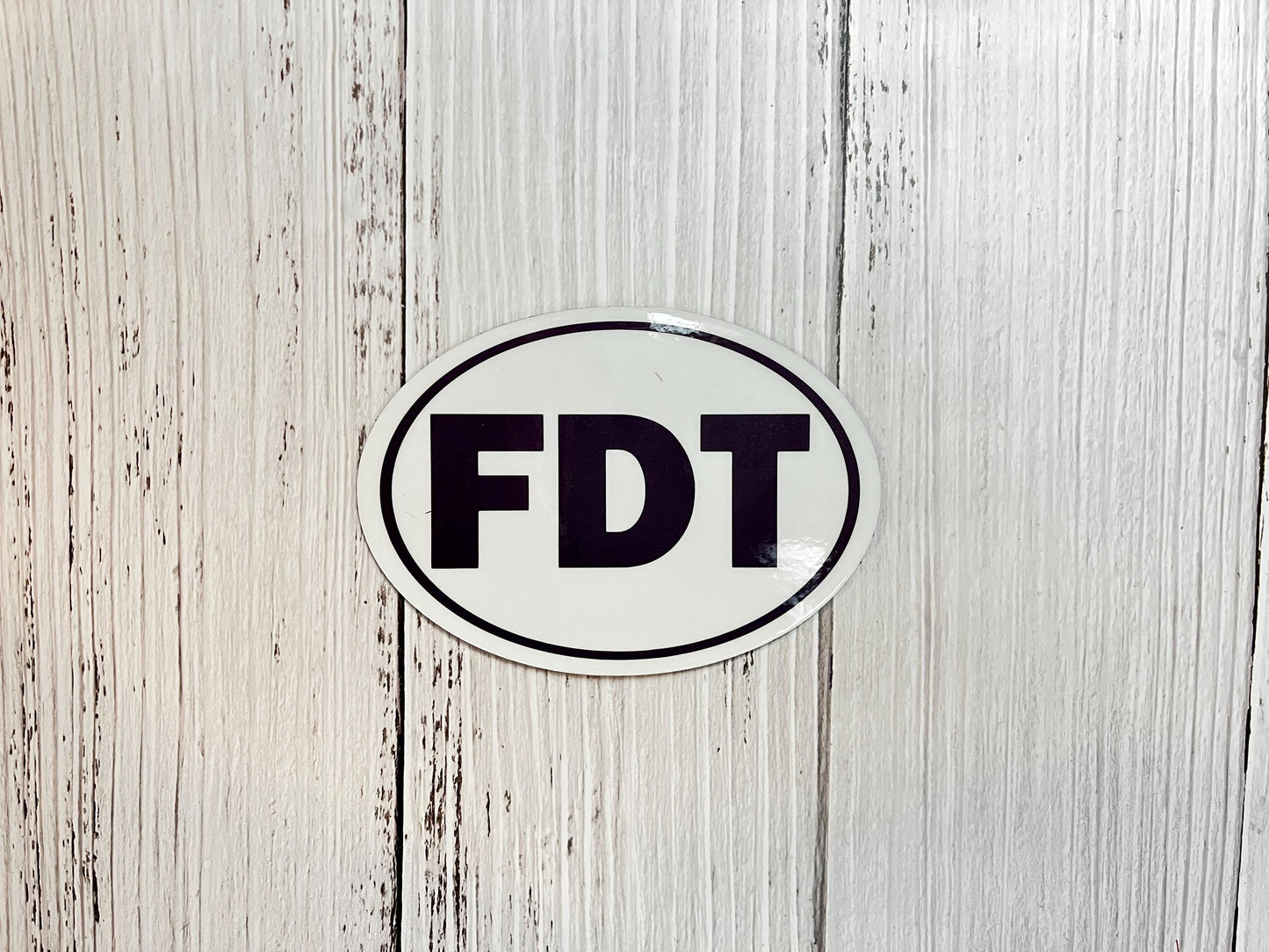 FDT Oval Vinyl Decal or Magnet | Anti-Trump Political Protest | Bold Statement Sticker | Resist Trump Design