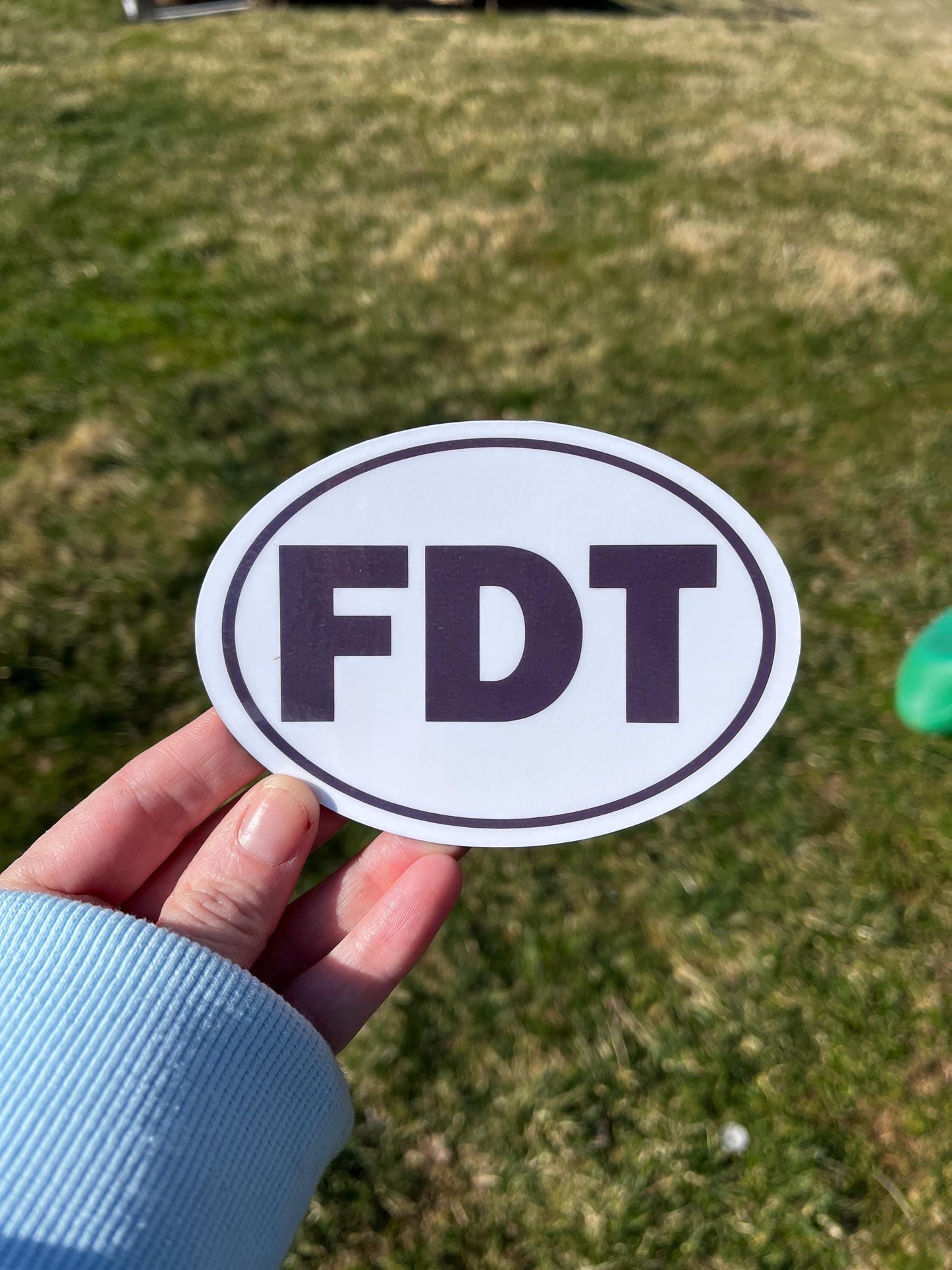 FDT Oval Vinyl Decal or Magnet | Anti-Trump Political Protest | Bold Statement Sticker | Resist Trump Design