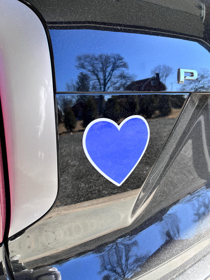Blue Heart for Democratic Support Vinyl Decal or Magnet | Political Support Sticker | Democratic Values Decal | Blue Heart Sticker