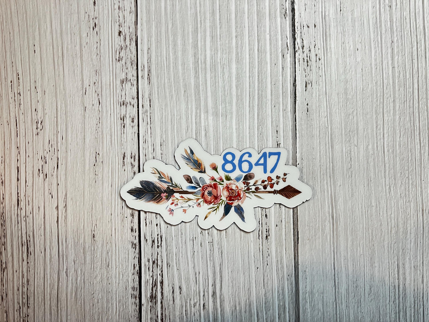 8647 (Get Rid of Trump) Subtle Dainty & Cute Flowers Vinyl Decal or Magnet | Political Protest Sticker | Feminist | Political Statement