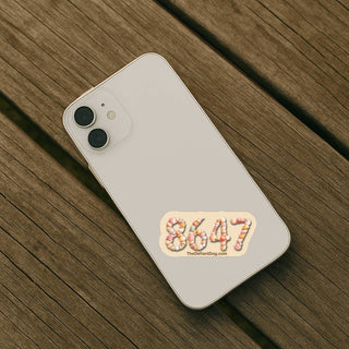 8647 seashell sticker pack magnet vinyl decal on iphone case beach aesthetic subtle political sticker design