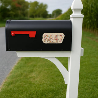 8647 seashell sticker pack magnet vinyl decal on mailbox outdoor rural setting political sticker weather resistant