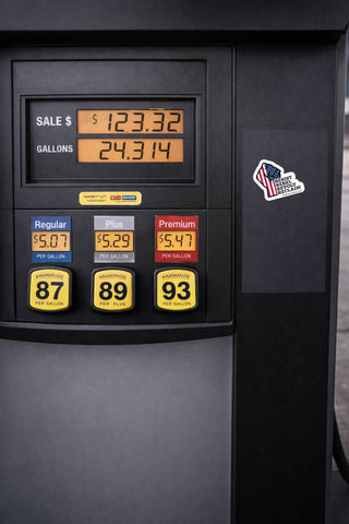 Fuel pump display with price and quantity information
