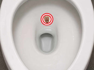 Trump Urinal Target Only Sticker, Funny Bathroom Sticker, Political Prank Decal, Anti Trump Restroom Target, Toilet Humor Gift
