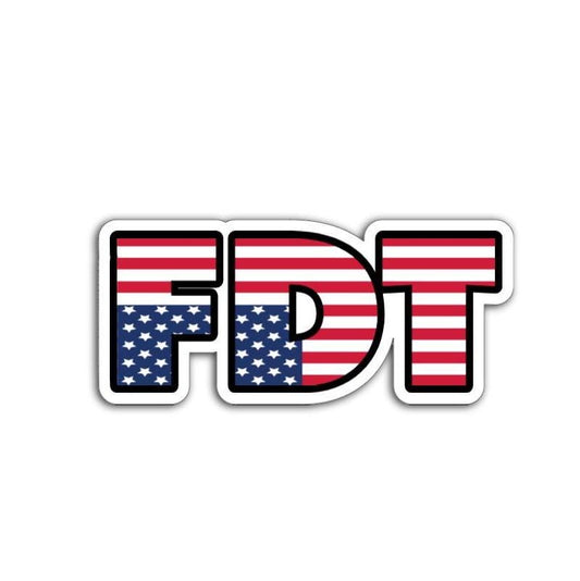 FDT Magnet or Vinyl Decal | F*ck Donald Trump Sticker | Upside Down Flag Protest Decal | Anti-Trump Political Sticker