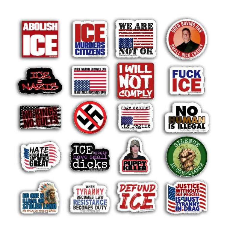 ICE Protest Anti Trump Variety Sticker Pack, Abolish ICE Magnet Set, P ...