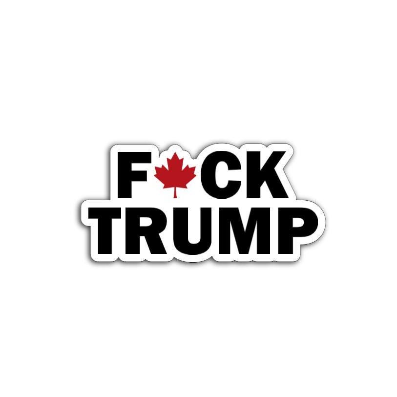 F*ck Trump Maple Leaf Canada Vinyl Decal or Magnet | Anti-Trump Political Protest | Canada Pride | Bold Protest Sticker