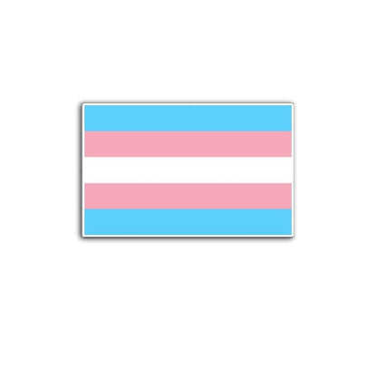 Trans Pride Flag Vinyl Decal or Magnet | Transgender Pride Support | LGBTQ+ Rights Sticker | Transgender Flag Design