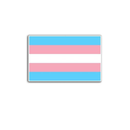 Trans Pride Flag Vinyl Decal or Magnet | Transgender Pride Support | LGBTQ+ Rights Sticker | Transgender Flag Design
