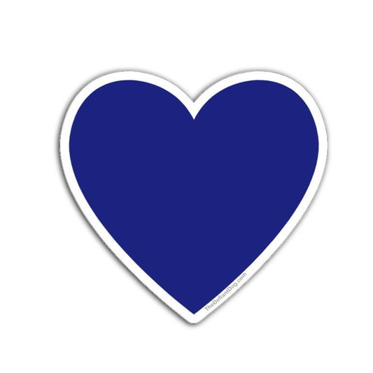 Blue heart shape on a white background