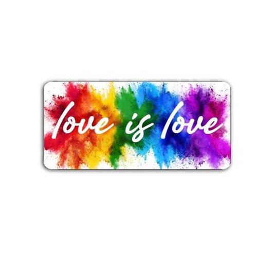 Love is Love Vinyl Decal or Magnet | LGBTQ+ Pride Sticker | Equality and Inclusion Decal | Rainbow Love Sticker