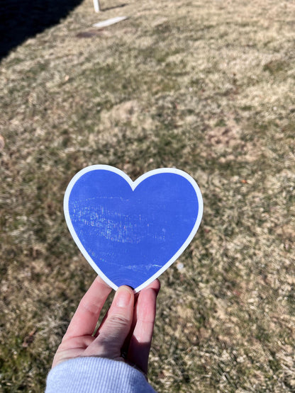 Blue Heart for Democratic Support Vinyl Decal or Magnet | Political Support Sticker | Democratic Values Decal | Blue Heart Sticker
