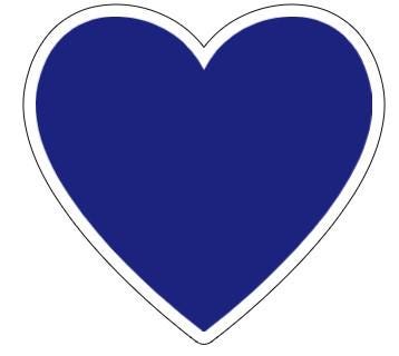 Blue Heart for Democratic Support Vinyl Decal or Magnet | Political Support Sticker | Democratic Values Decal | Blue Heart Sticker
