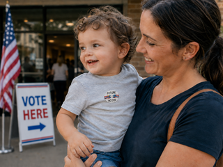 Future Voter Sticker for Kids, Election Day Sticker, Kids Voting Sticker, Patriotic Voter Sticker, Polling Place Sticker, Civic Engagement