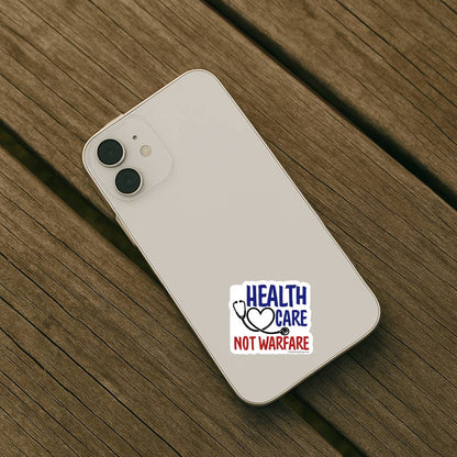 Healthcare Not Warfare Anti Trump Vinyl Decal Peace Protest Sticker Pack Political Activist Car Laptop Waterproof No War on Iran