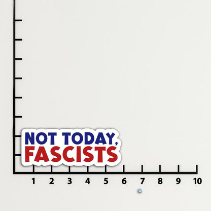 Not Today Fascists Magnet or Vinyl Decal | Anti-Fascist Sticker | Political Protest Decal | Car Laptop Magnet | Resist Authoritarianism
