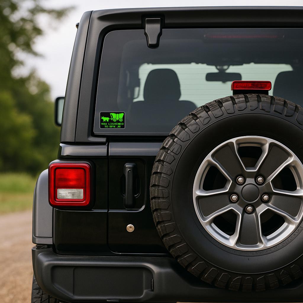 You Listened to RFK Jr Oregon Trail Sticker Pack, Magnet, or Vinyl Decal