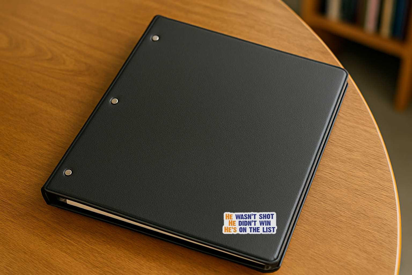 He Wasn’t Shot, He Didn’t Win, He’s On The List: Sticker Pack, Vinyl Decal, or Magnet