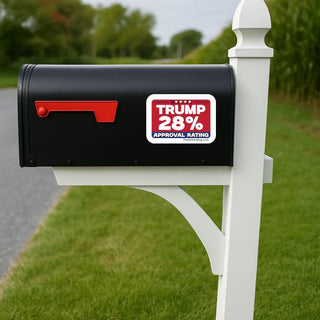 Trump 28% Approval Rating Sticker Pack Magnet Vinyl Decal Anti Trump Political Humor Bumper Sticker Protest Decal