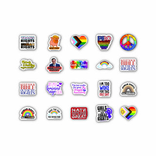 Pride and Protest Variety Pack | LGBTQ+ Rights Stickers | Feminist & Equality Decals | Progressive Protest Sticker Collection | Pride Month