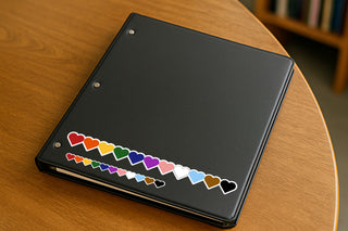 Progressive Pride Hearts Magnet or Vinyl Decal