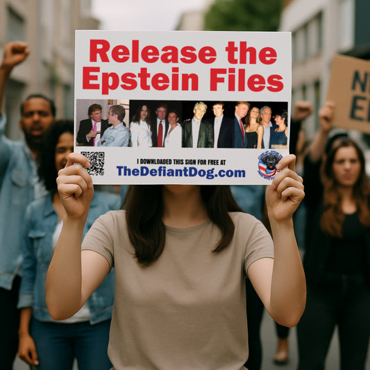 Release the Epstein Files – Free Printable Protest Sign Download