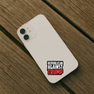Republican Against Trump Anti Trump sticker pack on smartphone case political vinyl decal for phone